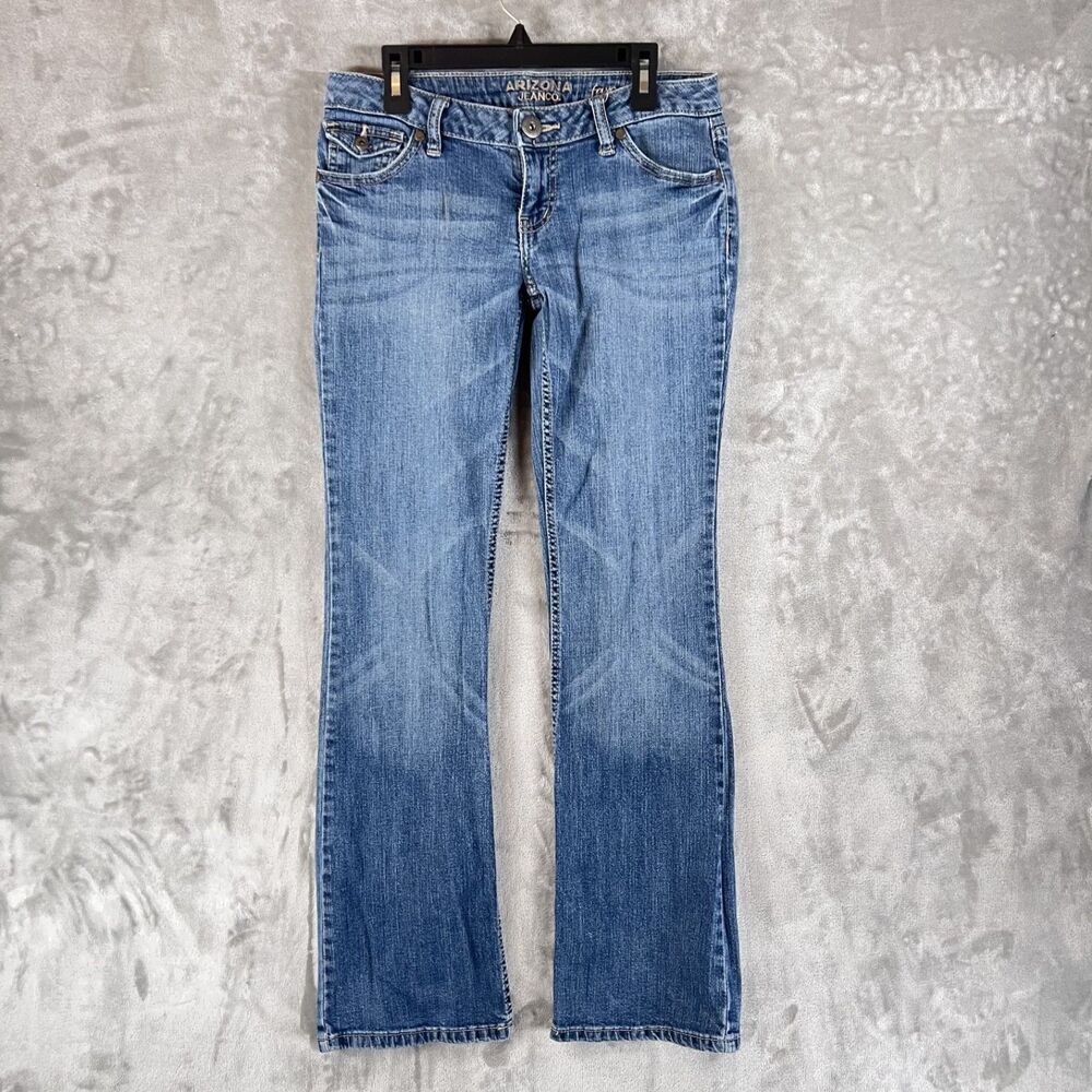 Arizona Jean Co Juniors Size 3 Average Bootcut Jeans Medium Wash Stretch Y2K